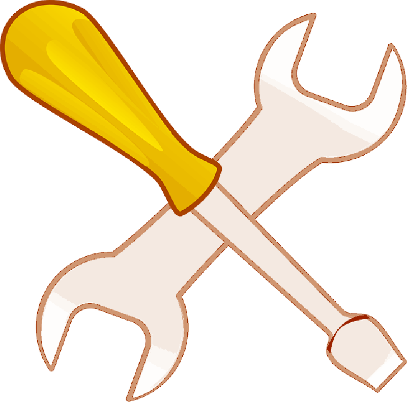 Building, Computer, Hand, Cartoon, Tools, Tool - Tools Clip Art (800x790)