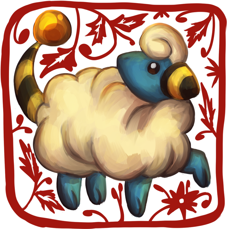 Year Of The Ram - Cartoon (750x750)