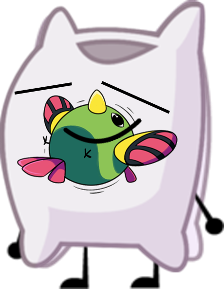 Natu Body Pillow - Cartoon Pillow Transparent (460x593)