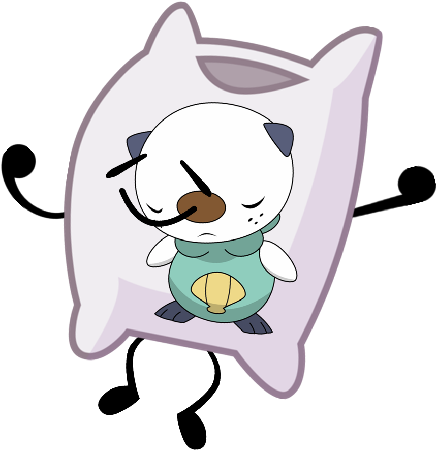 Oshawott Body Pillow Pose - Cartoon (894x937)