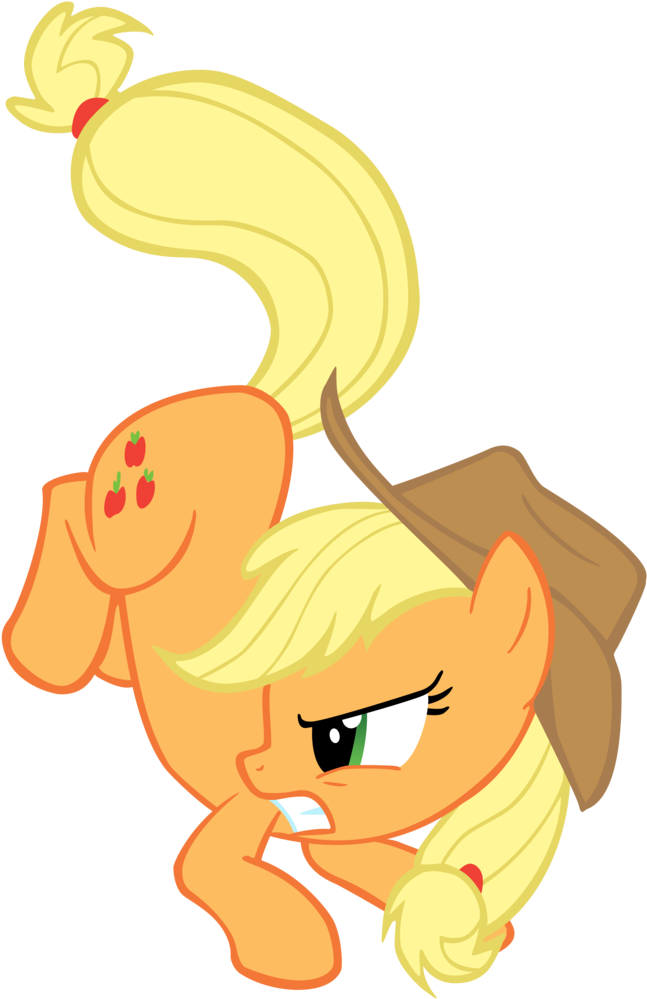 Theaceofspadez, Bucking, Safe, Simple Background, Transparent - Apple Jack Fighting (1024x1024)