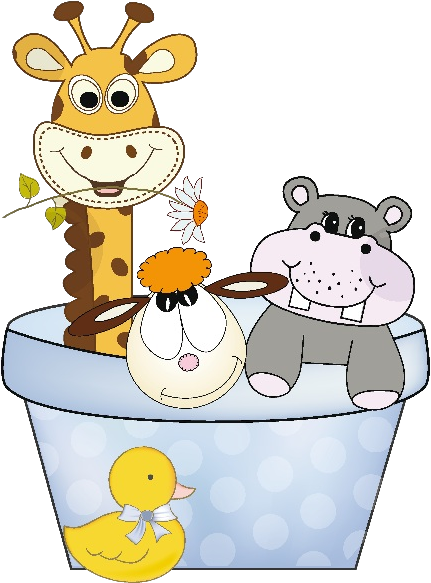 Animal Group Clipart Png - Baby Shower (600x600)