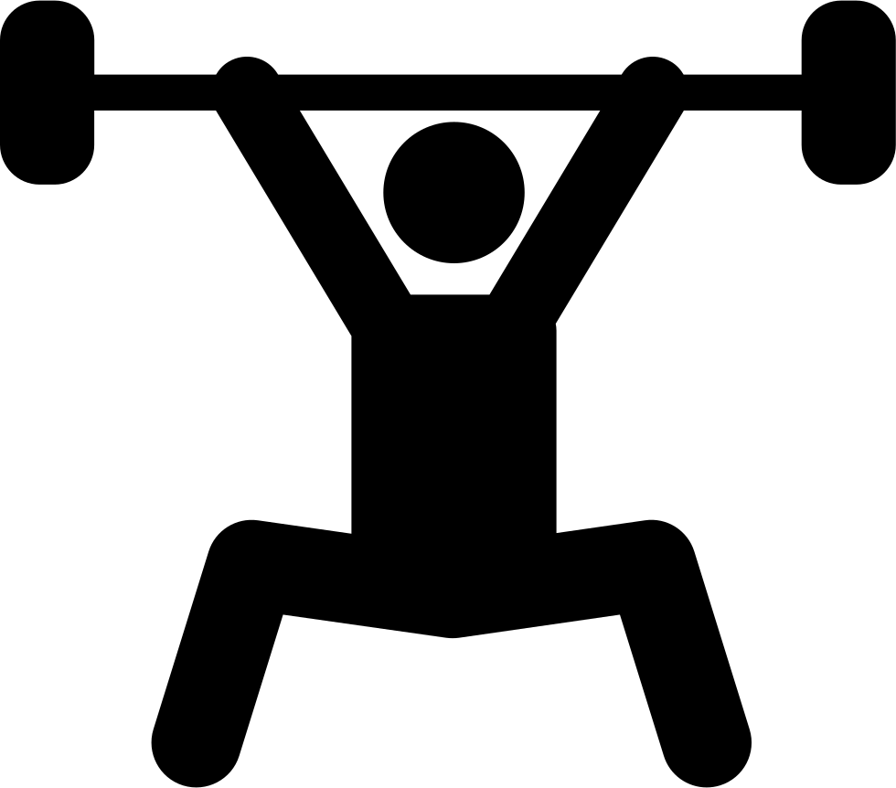 Weightlifting Silhouette Power Sport Comments - Iconos De Deportes Png (980x862)