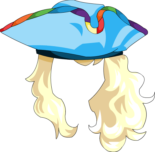 Rainbow Naval Tricorn Locks By Kad2d - Rainbow Naval Tricorn Locks By Kad2d (540x530)