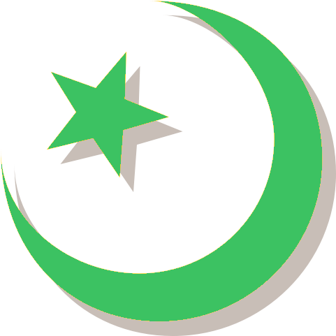 Islam Clipart Photo - Islam Star And Crescent (500x500)