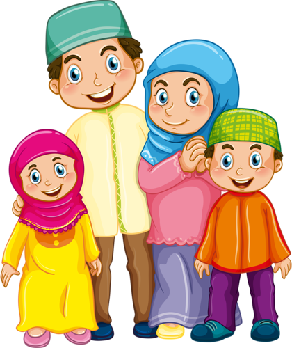 Pin By Erzsébet Szilágyi On Clipart - Family Muslim Cartoon (672x800)