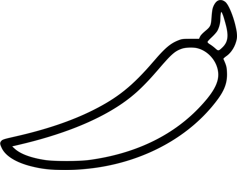 Vegetable Green Red Chilli Pepper Comments - Dibujos Para Colorear De Aji (981x702)