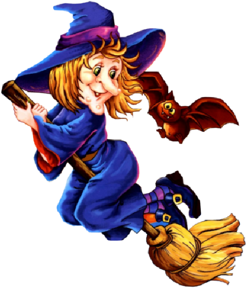Ugly Witch - Halloween Witch Clip Art (600x600)