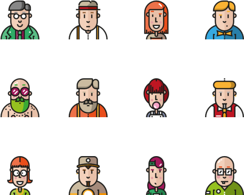 75 Avatar Icon Packs Vector Icon Packs Svg Psd Png - Cartoon (560x480)