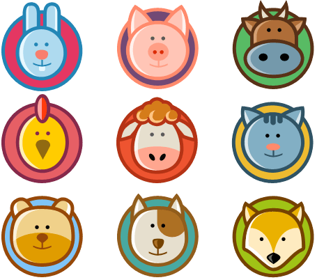 Animals Icons - Best Zhask Build (455x402)