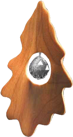 Oak Leaf Crystal - Holz Eichenblatt Mit Swarovski-kristall, 14cm (270x472)