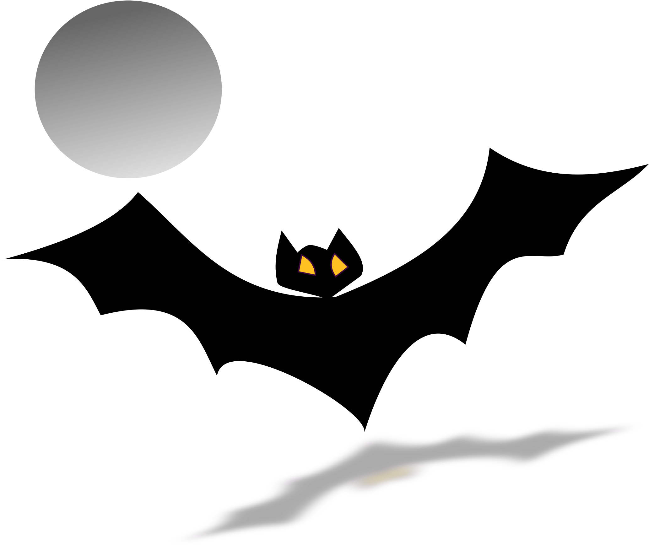 Bat Png - Murcielagos Animados (2400x2073)