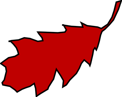 Leaf, Oak, Red, Fall, Autumn, Season - Red Oak Leaf Clipart (427x340)