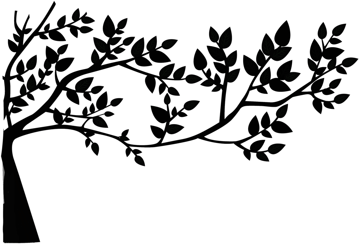 Tree Leaves Branches Png Image - 5 Stickers Combo Deal Om Yoga Harmony Meditating Namaste (1280x863)