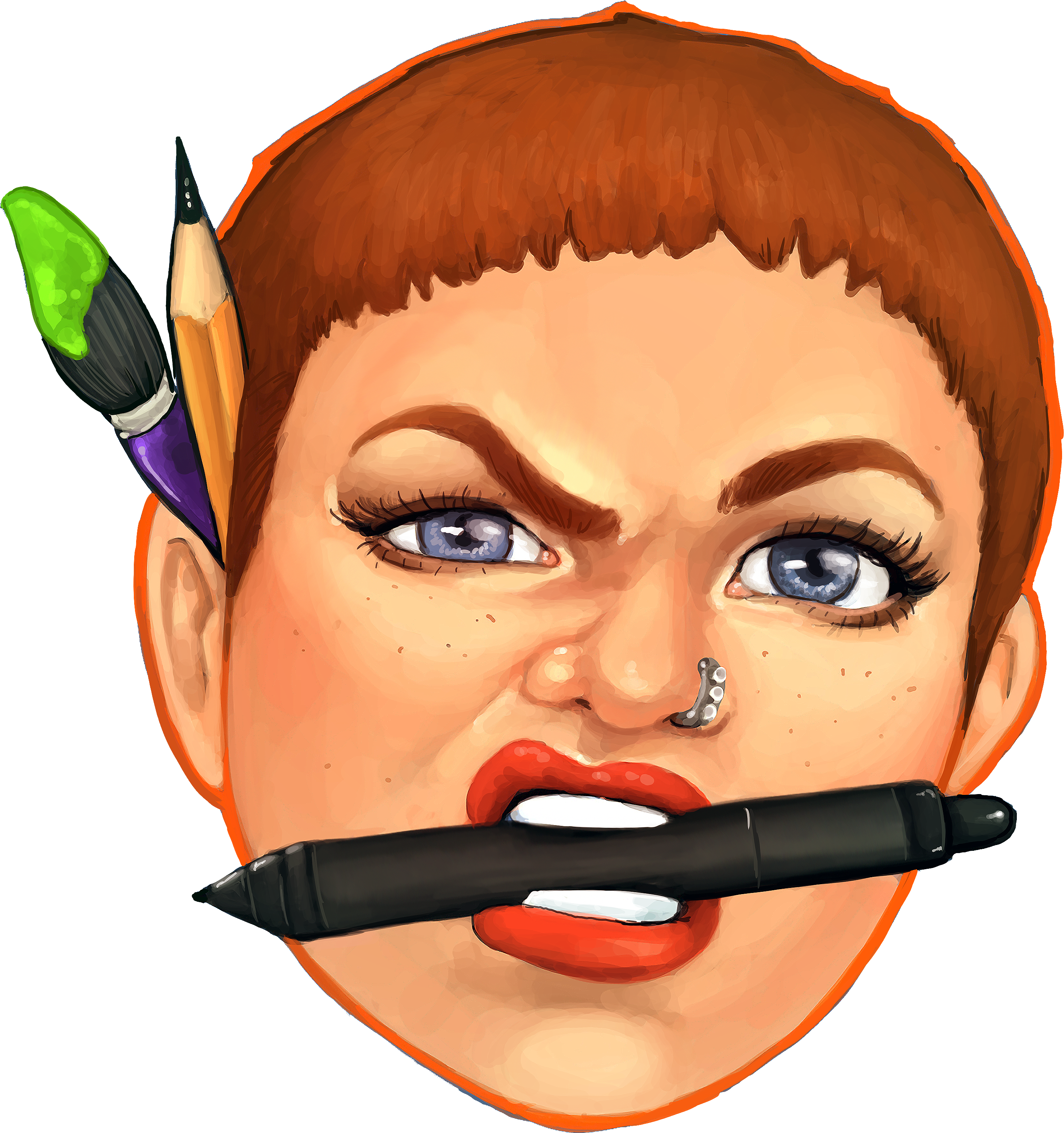 Short Hair Me5 - Hair (3000x3000)