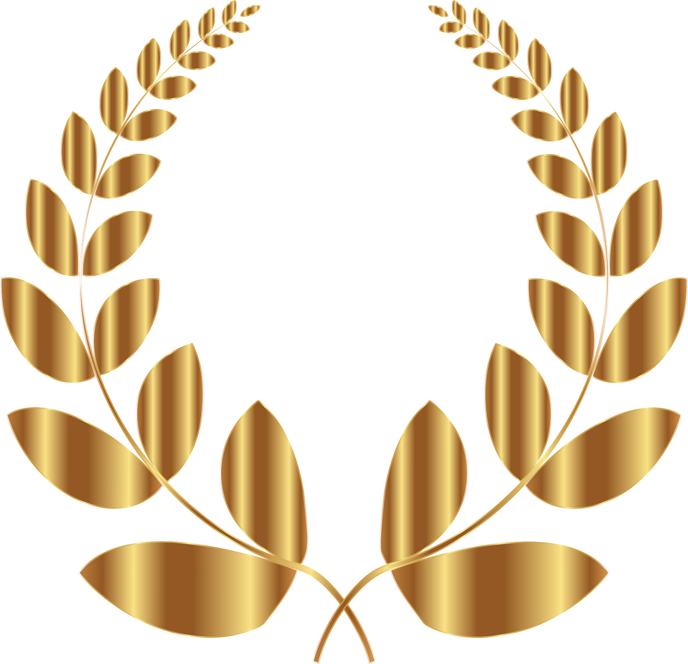 This Free Icons Png Design Of Gold Laurel Wreath 5 - Gold Wreath Transparent Background (2190x2112)