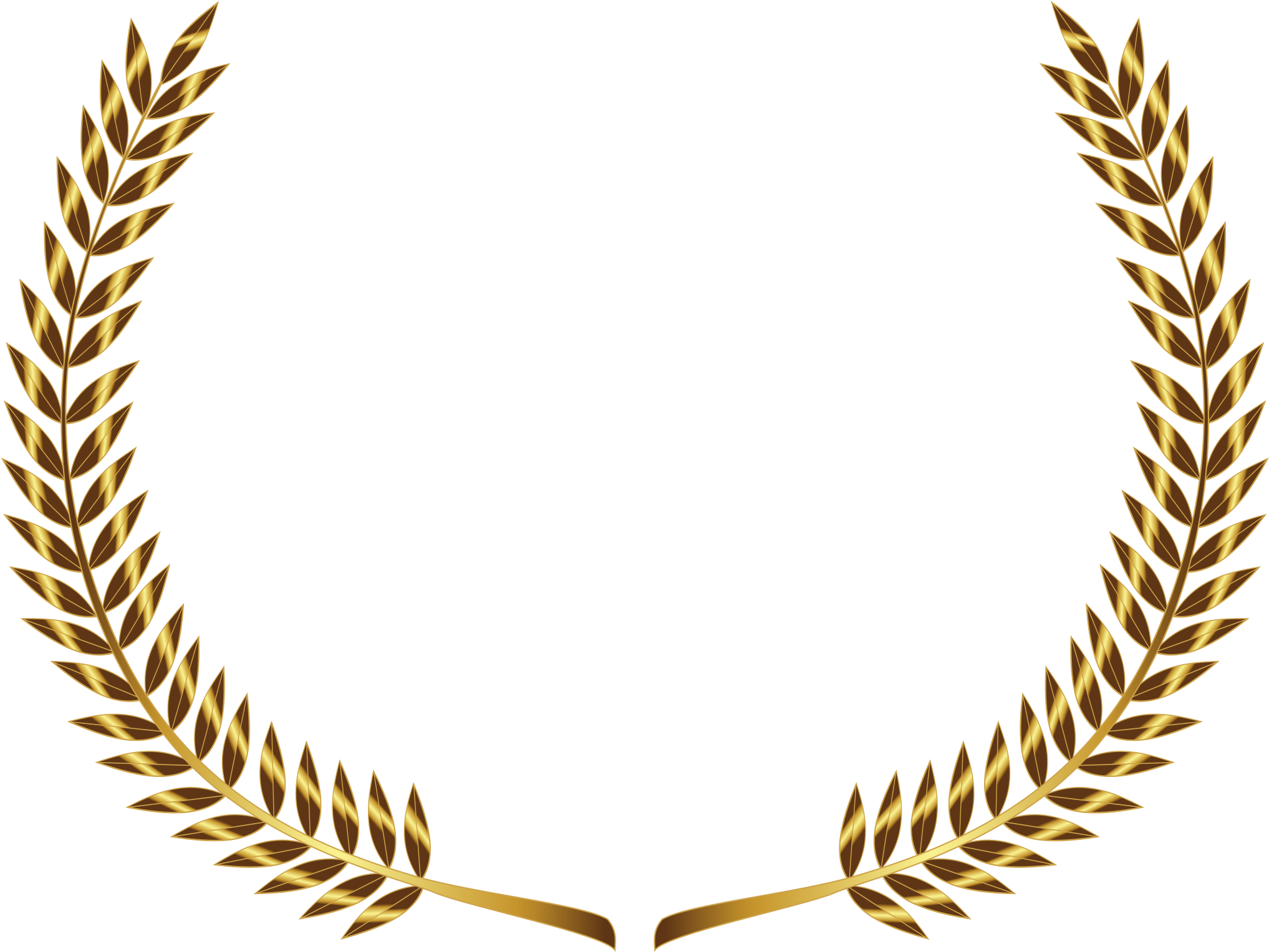 Gallery For > Simple Laurel Wreath Clipart - Laurel Wreath Gold Png (2400x1800)