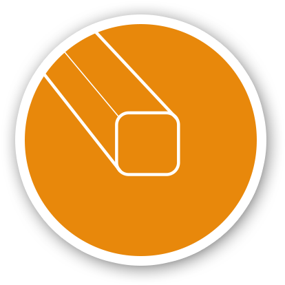 Ornamental Square Tube - Flat Sided Oval Tube (422x422)