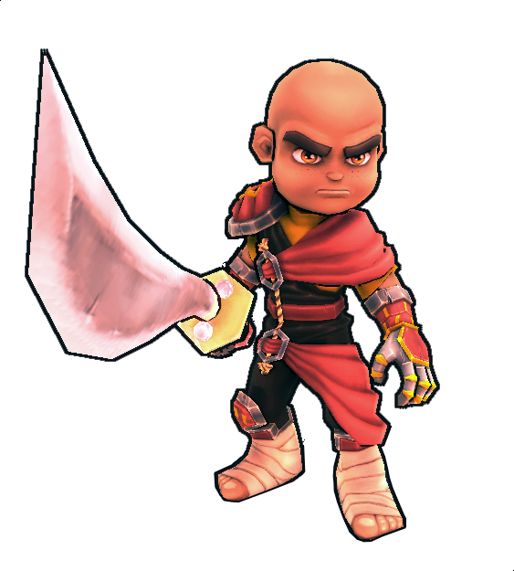 Monk Clipart Squire - Dungeon Defender Character Monk (563x625)
