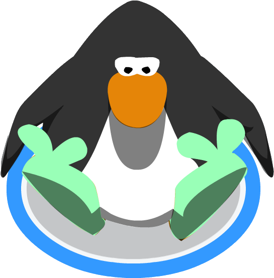 Green Bunny Slippers Ig 2 - Club Penguin Ring (576x576)