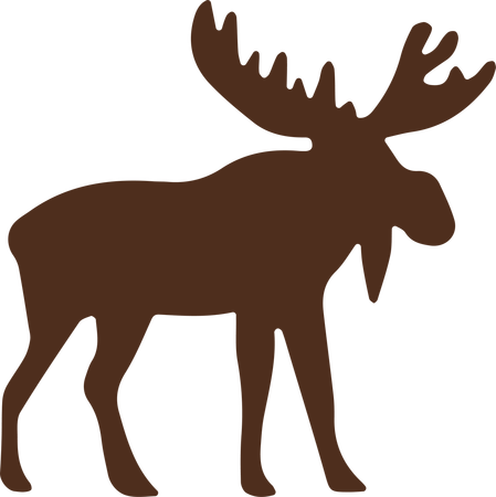 Image - Moose Vector (449x450)