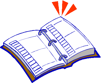 Planner Clipart - Student Agenda Clipart (400x328)