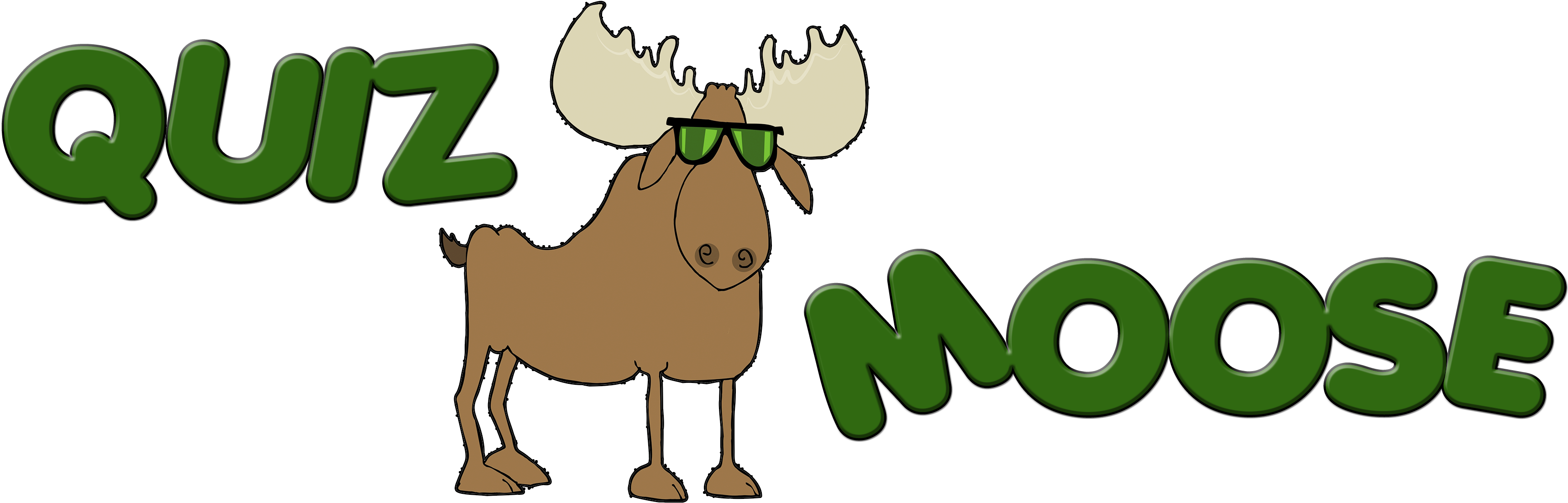 Quiz Moose - Cartoon (3548x1109)