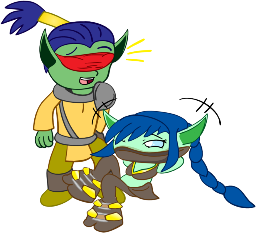 Two Elves By Plastudios - Skylanders Stealth Elf Tied Up (894x894)