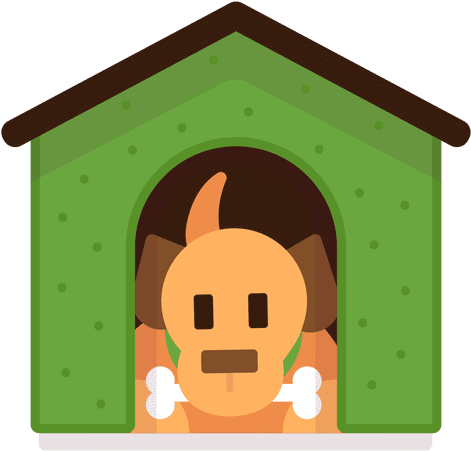Dog In House Transparent Png - Casita De Perro Caricatura Png (512x512)