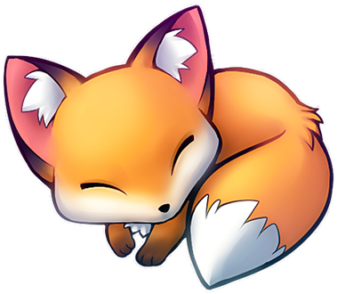 Stealth Fox - Cute Fox Drawing (400x400)