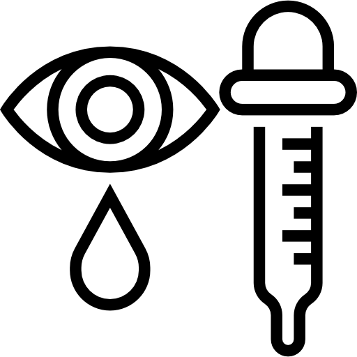 Eye Drops Free Icon - Minimalist Simple Eye Tattoo (512x512)