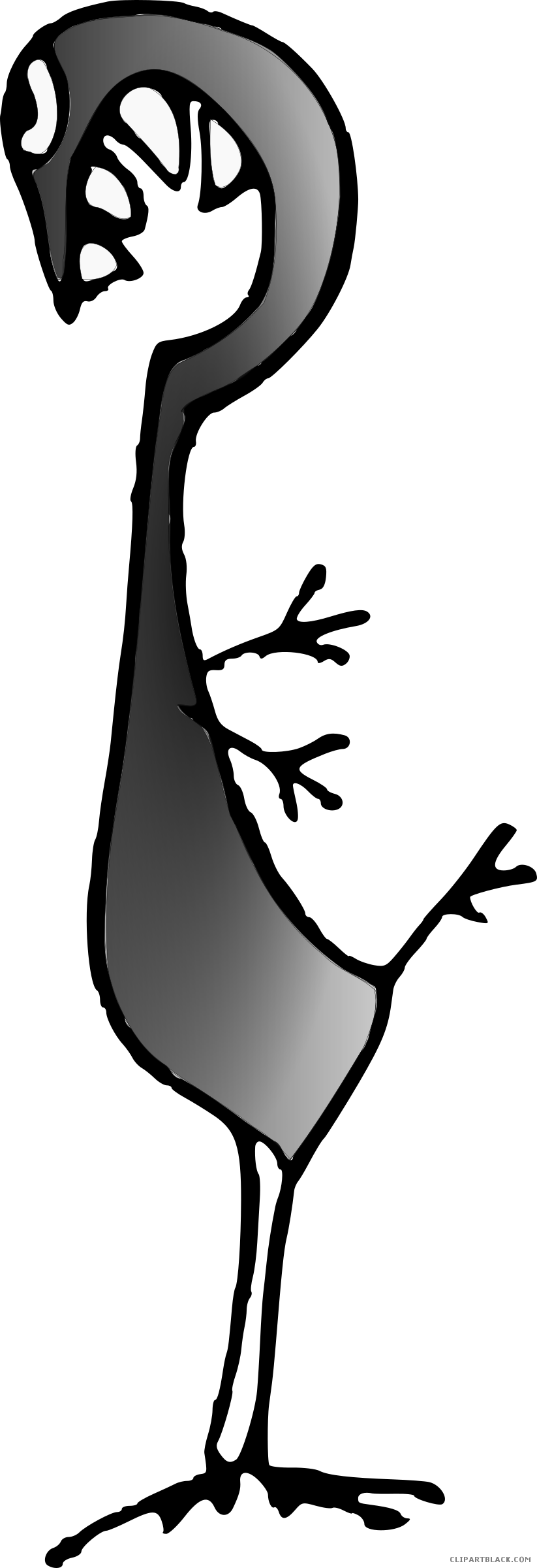 Crazy Chicken Animal Free Black White Clipart Images - Clip Art (823x2400)