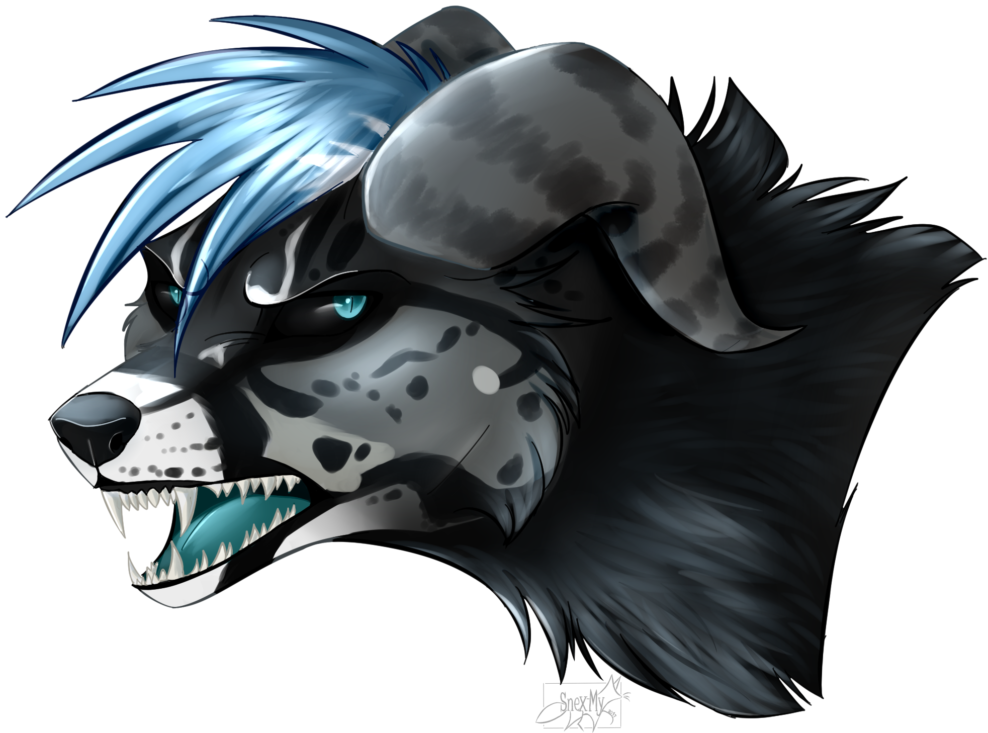 Headshot / Crazy Eyes By Snexmy - Illustration (2000x2000)
