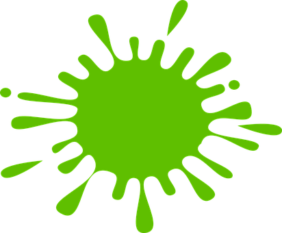 Splash Spot Paint Green Drip Splash Splash - Green Paint Splash (412x340)