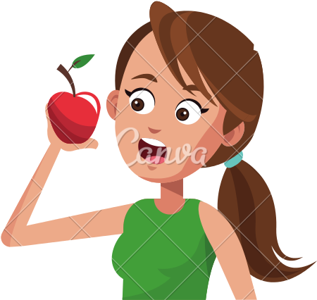 Cartoon Girl Clip Art - Icon (550x550)