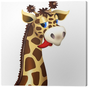 Giraffe's Head Funny Cartoon Character - Vacation Bible School Flyer (400x400)