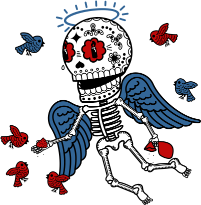 Day Of The Dead - Illustration (408x408)