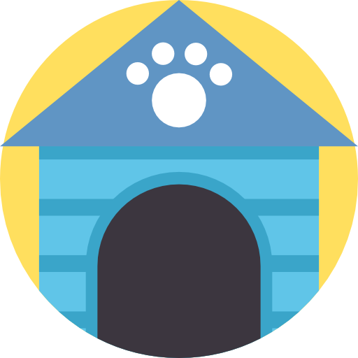 Dog House Free Icon - Circle (512x512)