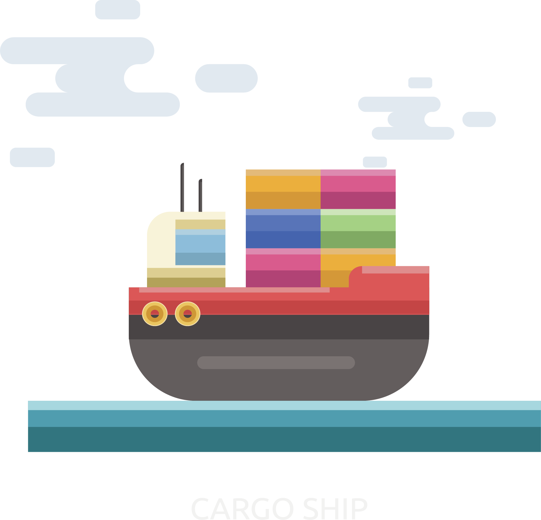 Intermodal Container Cargo Port - Cargo Ship (1895x1823)