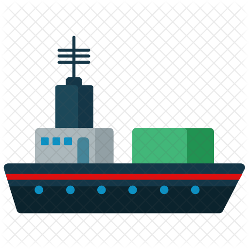 Ship Icon - Clip Art Cargo Ship (512x512)