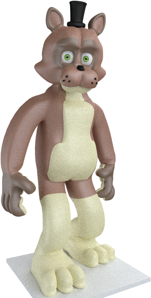 Cartoony Popgoes The Weasel Commission - Figurine (746x1072)