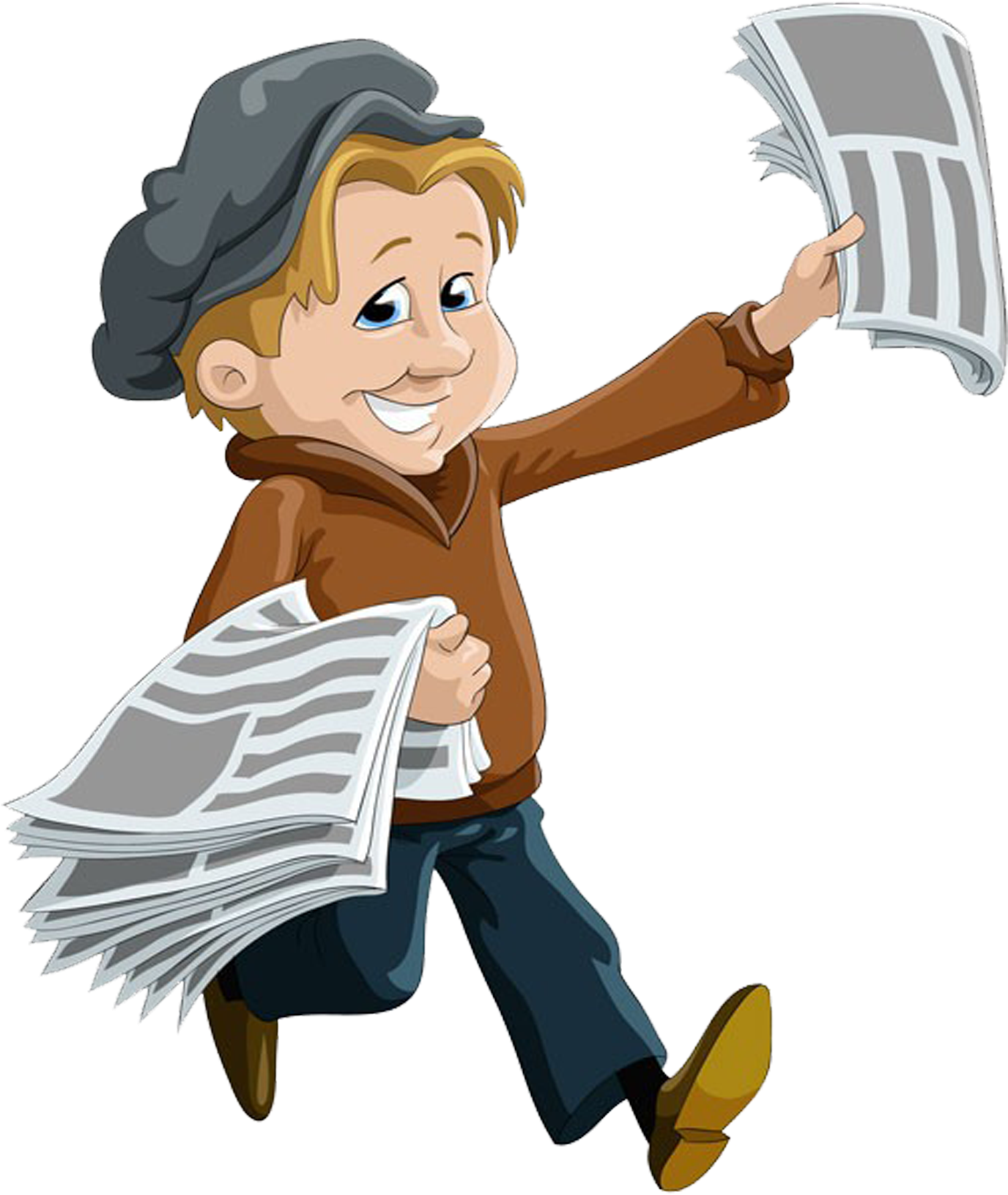 Boy Selling Newspapers 2362*2362 Transprent Png Free - Boy Selling Newspapers 2362*2362 Transprent Png Free (2362x2362)