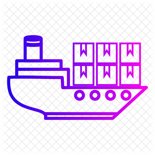 Cargo, Ship, Container, Delivery, Shipping, Transportation - Barcos De Carga Para Dibujar (512x512)