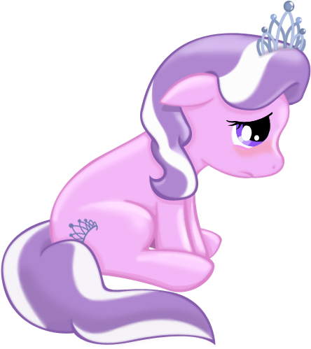 Sneak Peek By Moongazeponies - Mlp Diamond Tiara Sad (444x499)