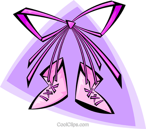 Baby's First Shoes Girl Royalty Free Vector Clip Art - Baby's First Shoes Girl Royalty Free Vector Clip Art (480x425)