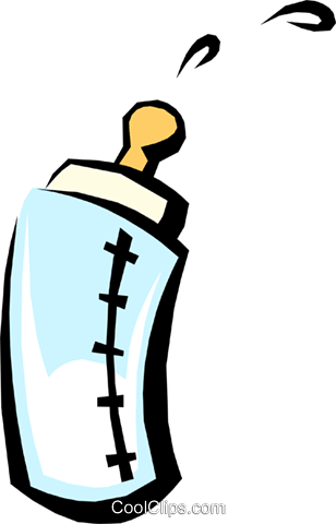 Baby's Bottle Royalty Free Vector Clip Art Illustration - Baby's Bottle Royalty Free Vector Clip Art Illustration (308x480)