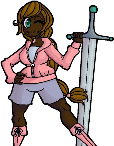 One Game Idea I Have Is One Where A Girl Called A Modem - Cartoon (500x500)