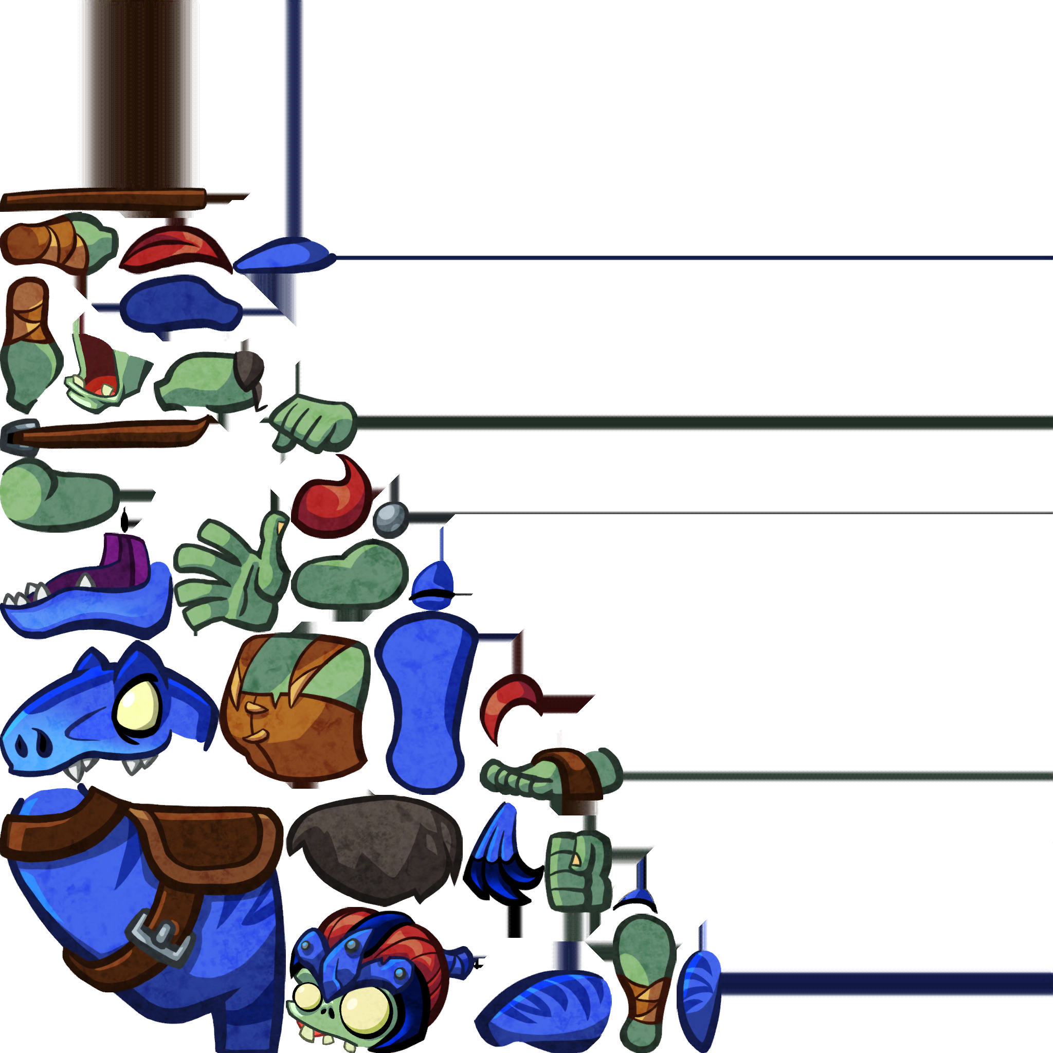 Raptor Rider - Pvz 2 Raptor (2048x2048)