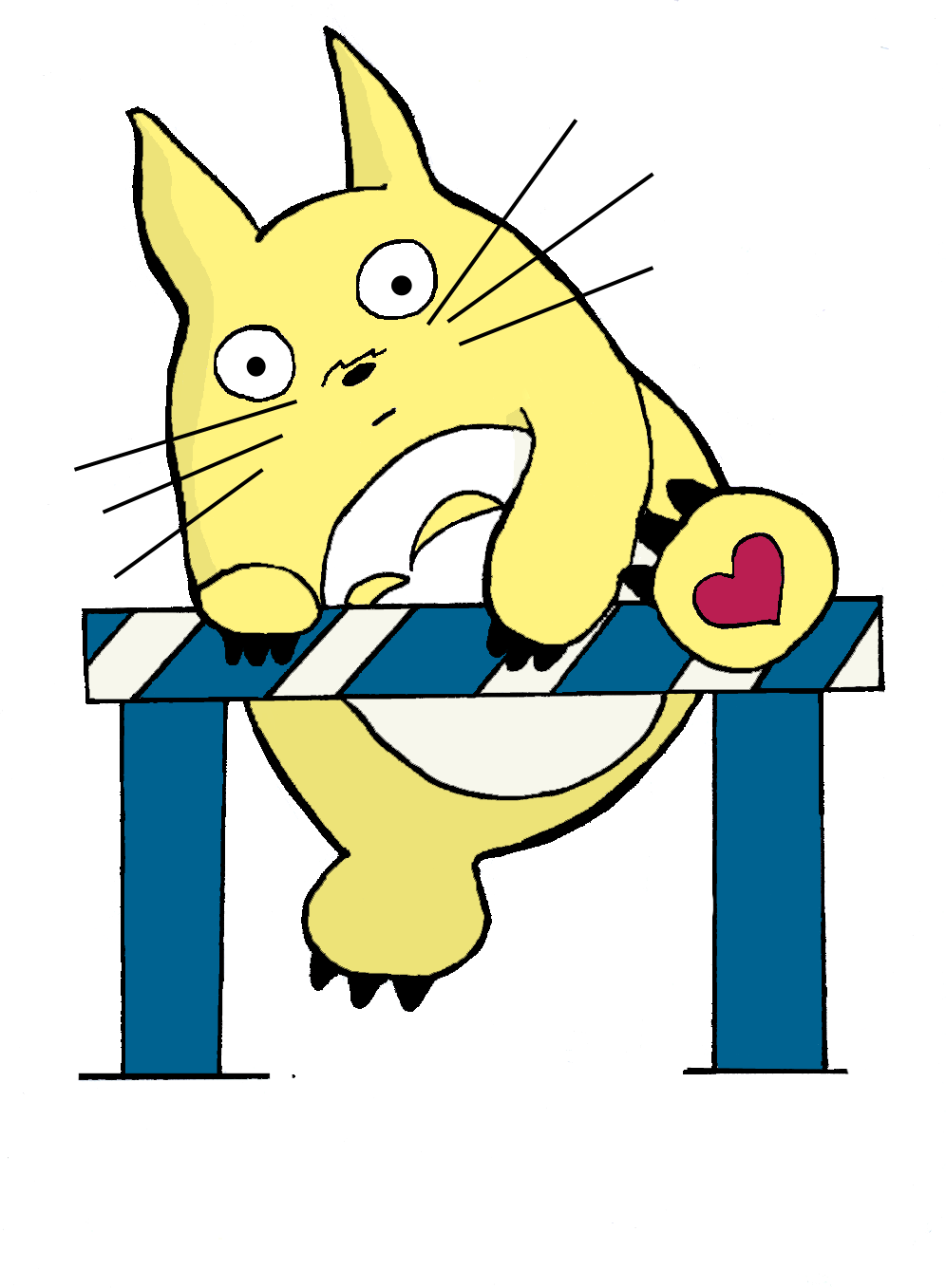 Everyone Gets A Badge To Show Which Events They Are/have - Cartoon (996x1357)