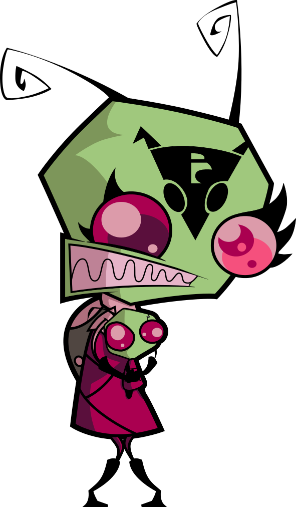 Smoots And Her Zim- Plushy By Phantoondraygon781 - Cartoon (591x1012)